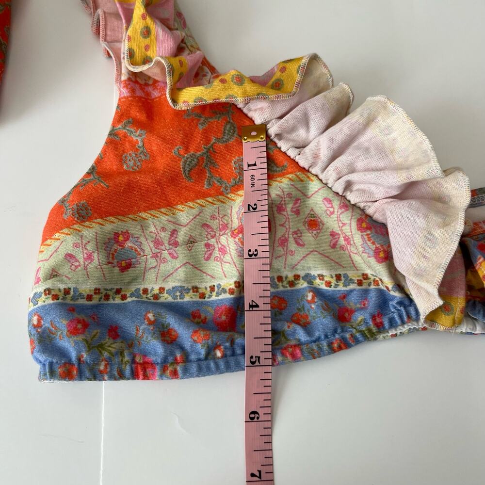 Free People As It Was Two Piece Skirt Set In Oak Multi Tropical Print Size M - Picture 15 of 16